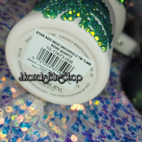Monstera Bling Stanley Tumbler Cup 40oz - Picture 3 of 5